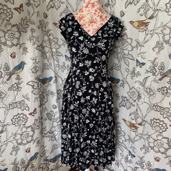 LOFT✨NWTs✨Rainforest Cutout Button Back Midi Dress - Picture 3 of 13